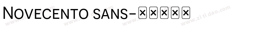 Novecento sans字体转换